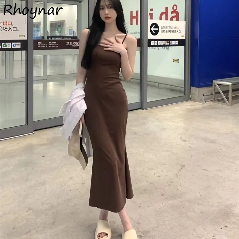 

Solid Dresses Women Spring Hip-covering Backless Off Shoulder Korean Fashion Streetwear Sexy Girls Slimming Causal Simple Chic