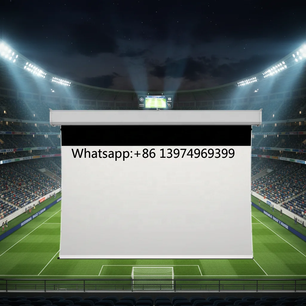 300 Inch 6 Meter  Motorized Projector Screen,motorized Retractable Projector Screen for Large Venues