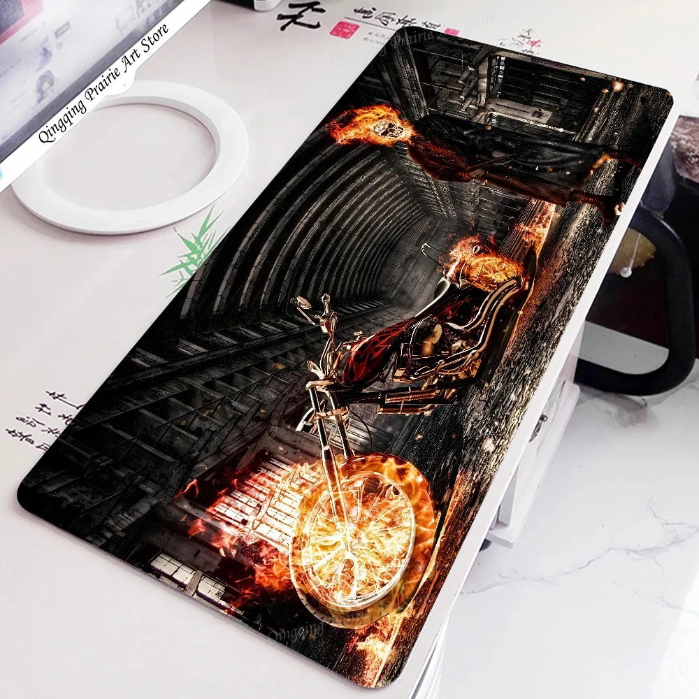 Cool G-Ghost Rider Mousepad Large Gaming Mouse Pad LockEdge Thickened Computer Keyboard Table Desk Mat