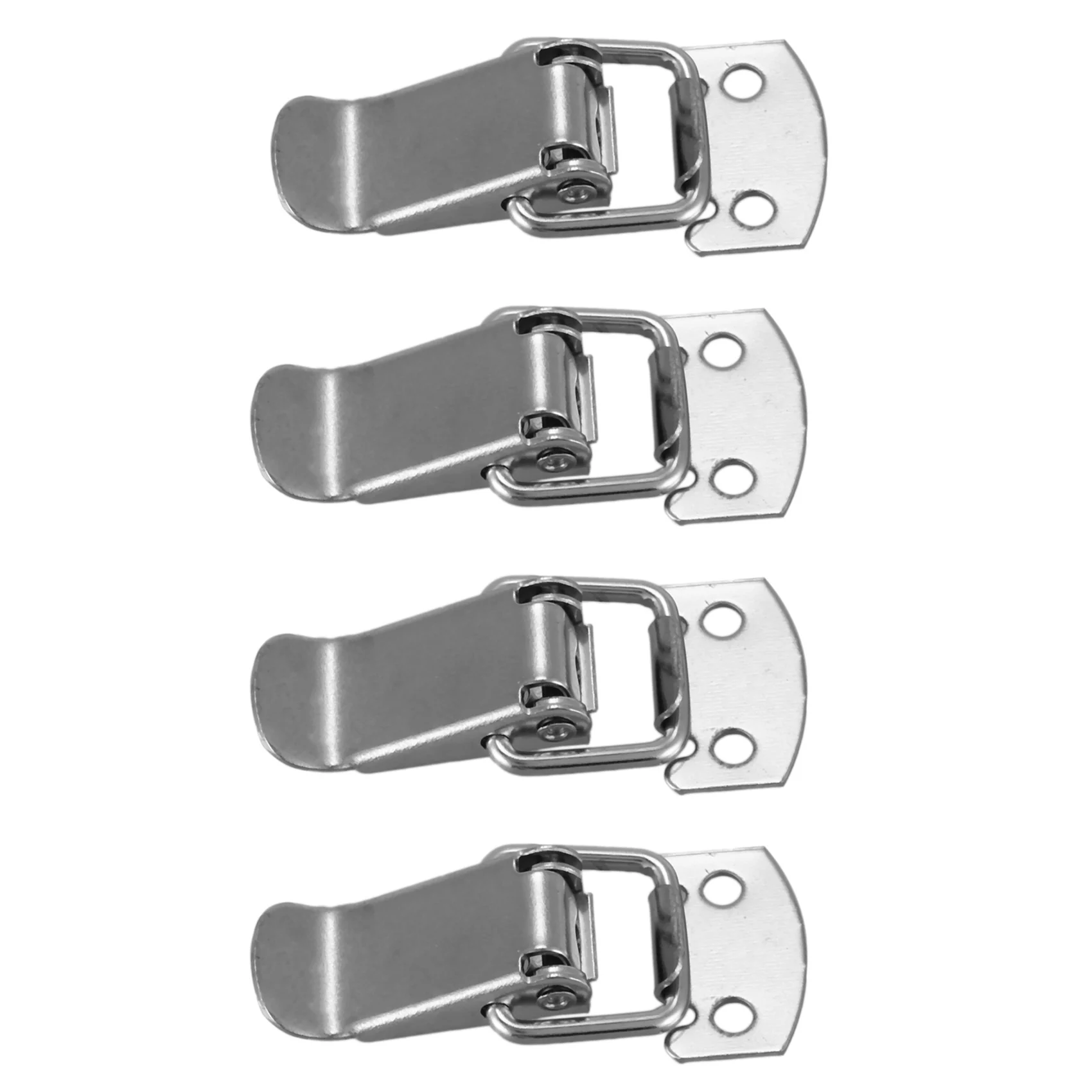 Y17A 4X Silver Tone Metal Toggle Draw Latch Straight Loop Catch 1.6 Inch