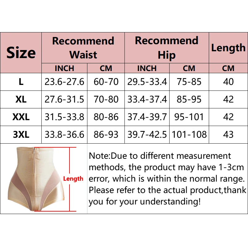 Women Shapewear Tummy Control Panties High Waist Girdle Shorts Waist Trainer Body Shaper Butt Lifter Compression Underwear