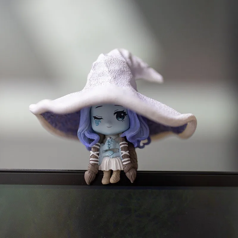 

Elden Ring Magical Girl Ranni Q Version Car Model Figure for PC Case Decoration