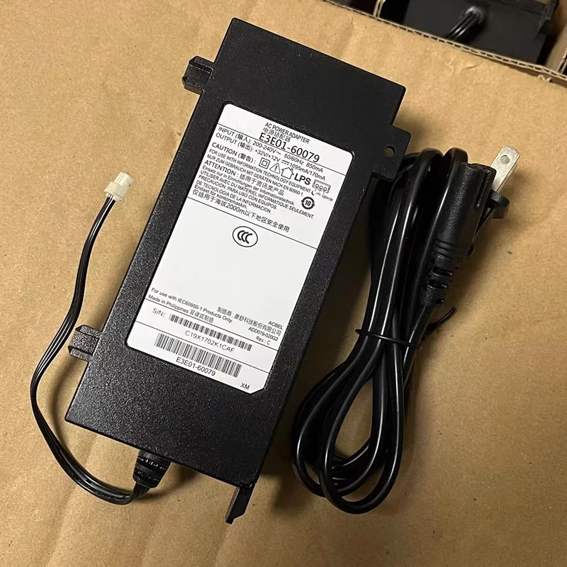 HP officejet pro E3E01-60079 E3E01-60132 8710 8720 8730 7720用の3ピンプリンターACアダプター,詰め替え部品