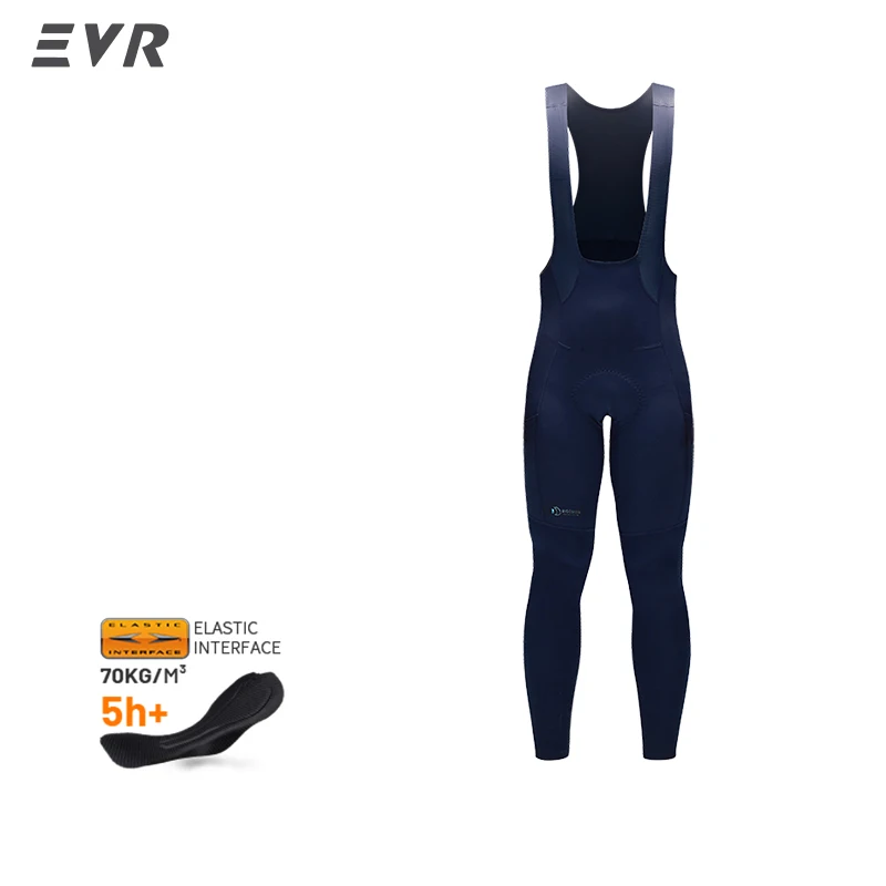 EVR Heren Winter Fietsbroek met Lange Broekspijpen, Fleece, Thermisch, Warm, Dubbele Pijl, MTB, Racefiets, Gevoerde Fietsbroek, Buitensport