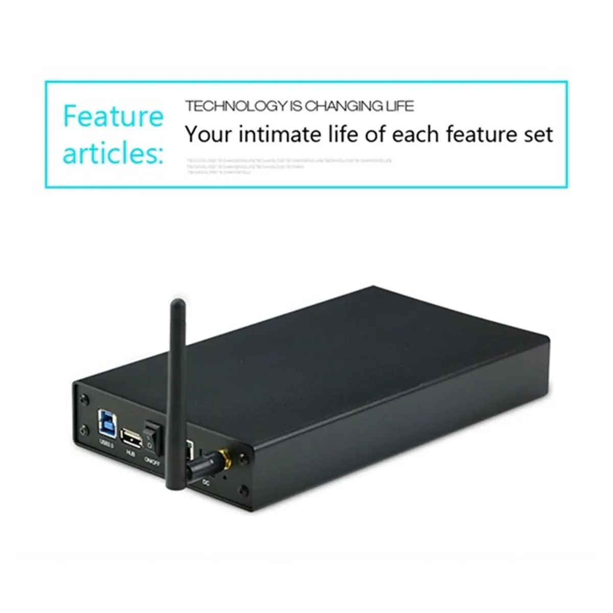 TCE 3.5'' HDD SSD Enclosure Portable USB3.0 Rj45 Ethernet NAS Network Streaming Server Storage for Case UK Plug