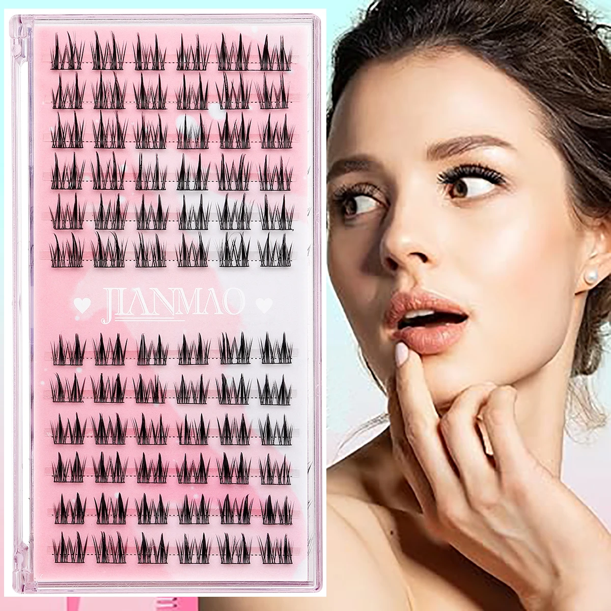 

72 шт., накладные ресницы, пушистые кластеры ресниц, густые кластеры ресниц C, индивидуальные завитые ресницы, 13 мм Кластерные ресницы для наращивания