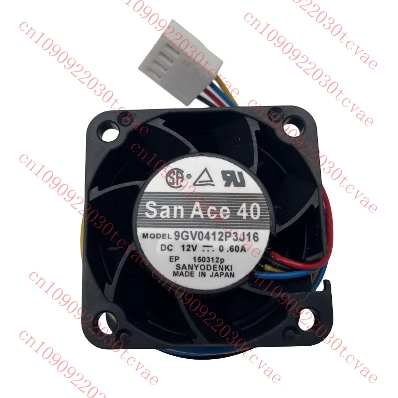 

For Sanyo San Ace40 9GV0412P3J16 12V 0.60A 40*40*28mm 4CM Server Cooling Fans