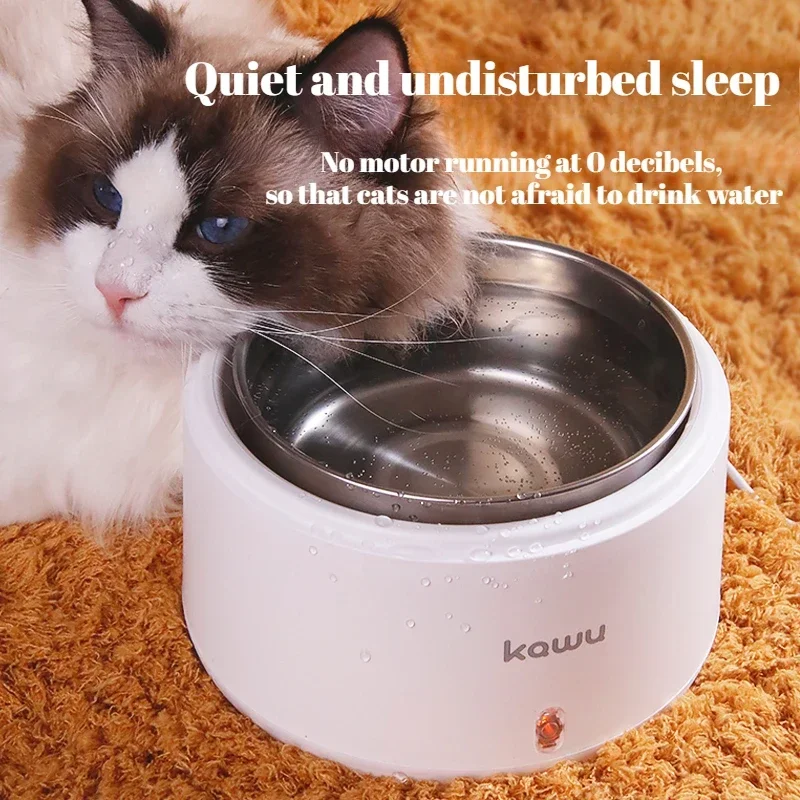 304 stainless steel household cat drinking water puppy constant temperature heating water dispenser pet small yogurt machine