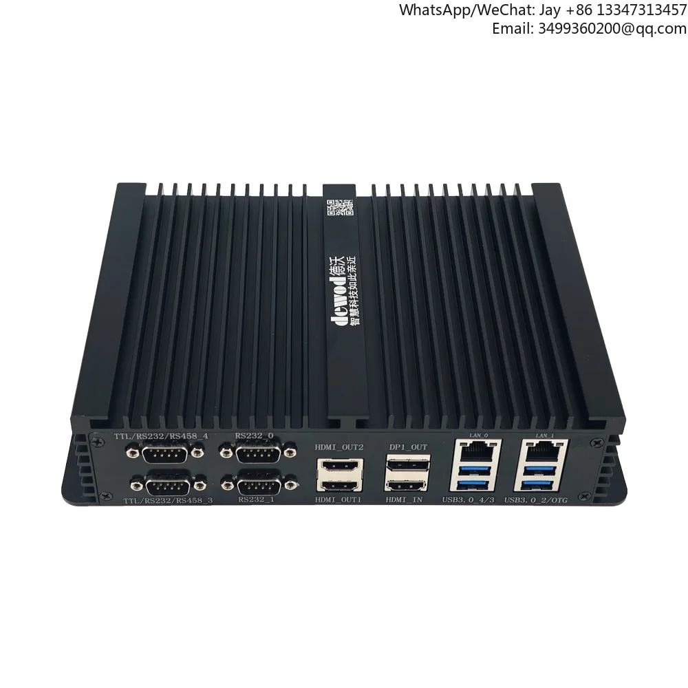 DEWO Rockchip RK3588 Caixa Industrial Computador Sistema Android 16G 128G EMMC Novo DDR4 RAM Em Estoque