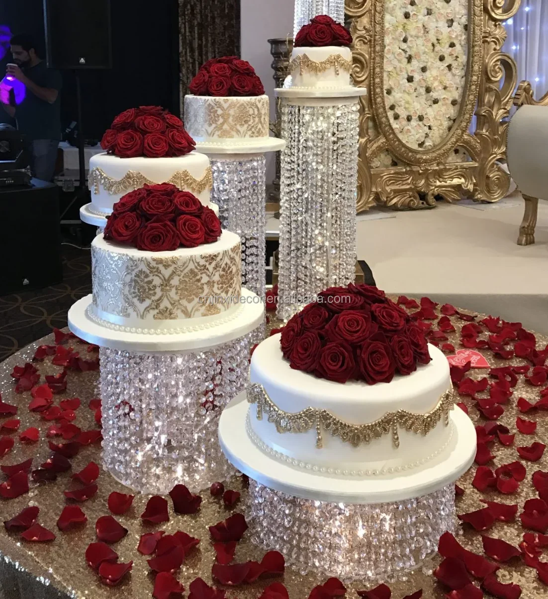 Luxury Acrylic Multi-Purpose Dessert Stand for Wedding Receptions Birthday Parties & Restaurant Table Decor Cake Display