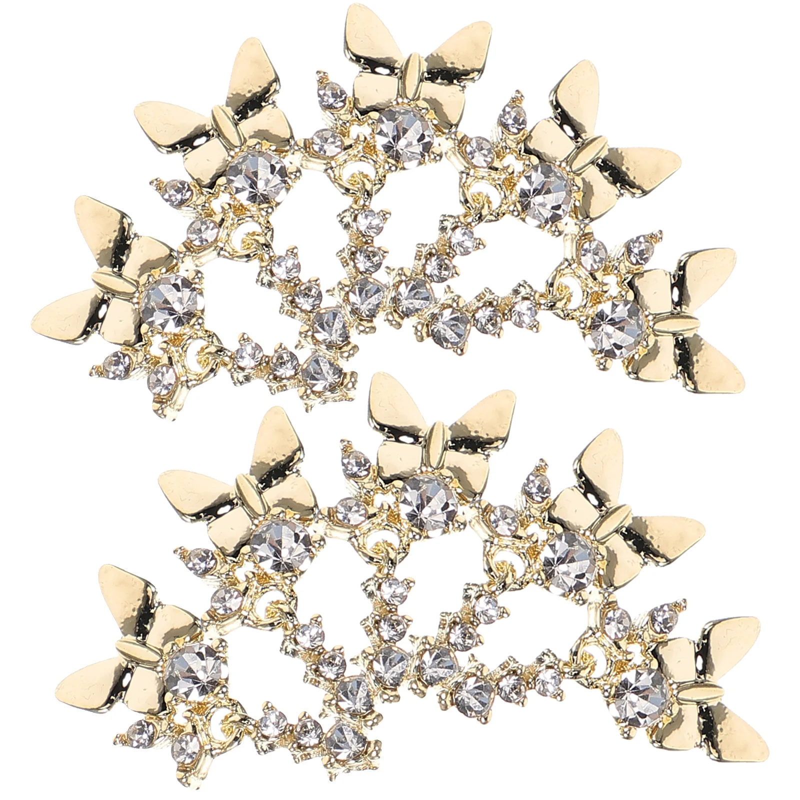 10 قطع فراشة مسمار سحر حجر الراين خفيفة الوزن DIY مسمار الفن الزخرفية مانيكير اكسسوارات للنساء الأظافر الأنيقة