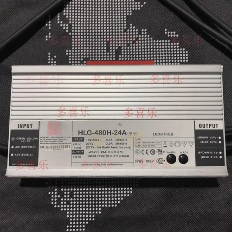 

EE MEAN WELL HLG-480H-24A Output 24V 20A Waterproof Power Supply