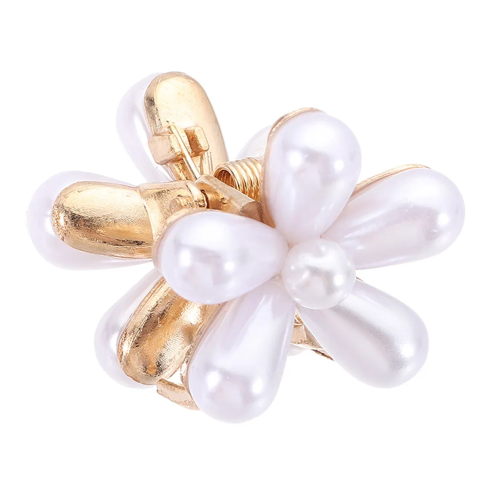 1/10pcs Cute Camellia Mini Grab Clips Jewelry Gift Small bangs Clip Pearl Hair Clips Crystal Flower Headdress Ponytail Hair