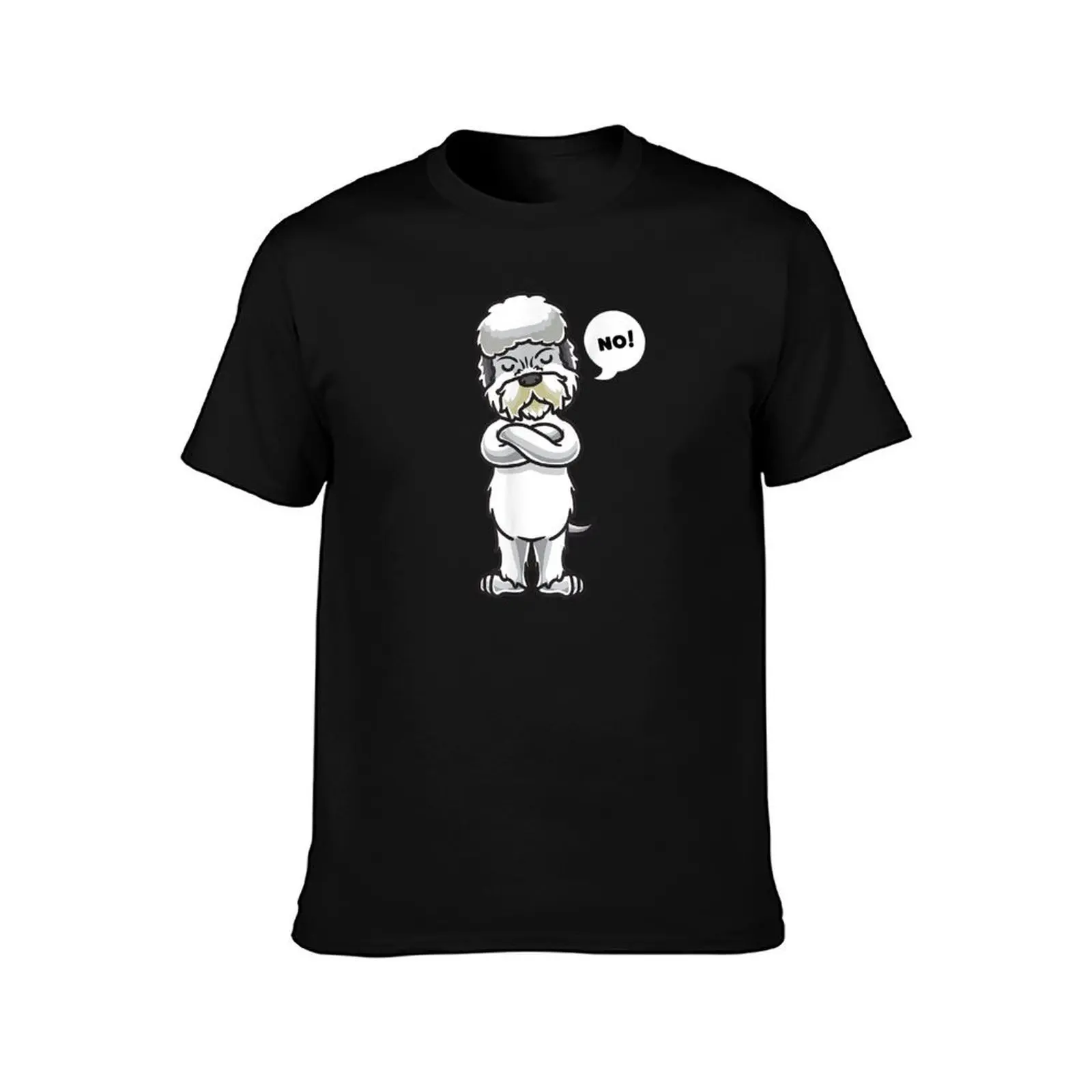 Funny Dandie Dinmont Terrier T-Shirt Basic Short Sleeve T-Shirt for Men