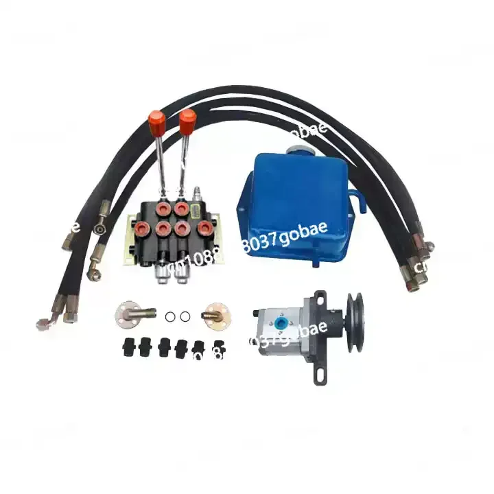 

Double-way hydraulic control split two-way distributor Small hydraulic power unit, hydraulic pump, motor, gear pump station,