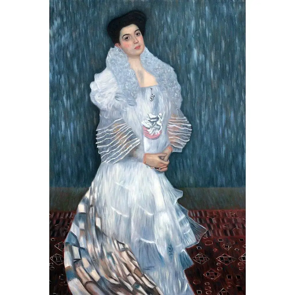 

Woman Canvas Art Gustav Klimt Painting Portrait of Hermine Gallia Hand Painted Oil Reproduction High Quality Office Home Decor