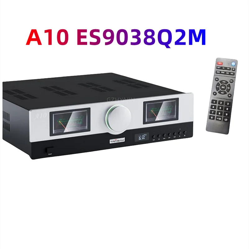 New A10 ES9038Q2M chip fully balanced power amplifier, 500W+500W Fever HiFi decoder, Bluetooth 5.1 with remote control