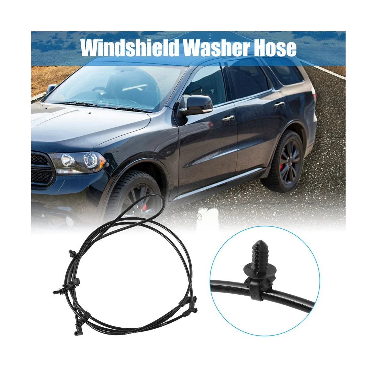 Windshield Washer Fluid Nozzle Hose 55079200AD for Jeep Grand Cherokee for Dodge Durango