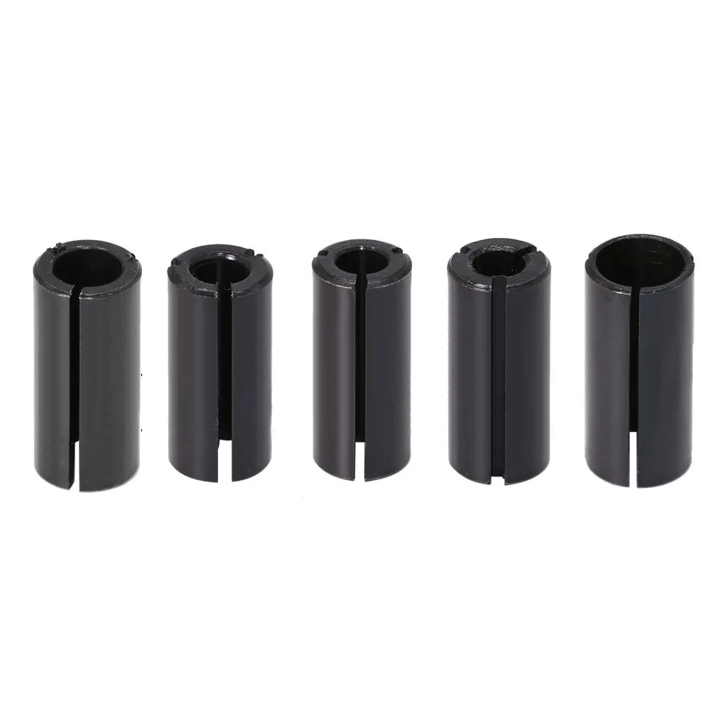 5PCS Router Bit Collet Driver Adapter Convert 6/8/10/12/12.7mm For Engraving Milling Bit Woodworking Carving Machine