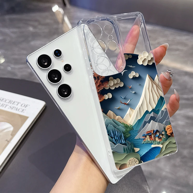 

Enrich the landscape Phone Case for Samsung A22 A23 A24 25 26 A31 32 33 34 35 50 51 52 53 54 55 71 72 73 Transparent Soft Covers