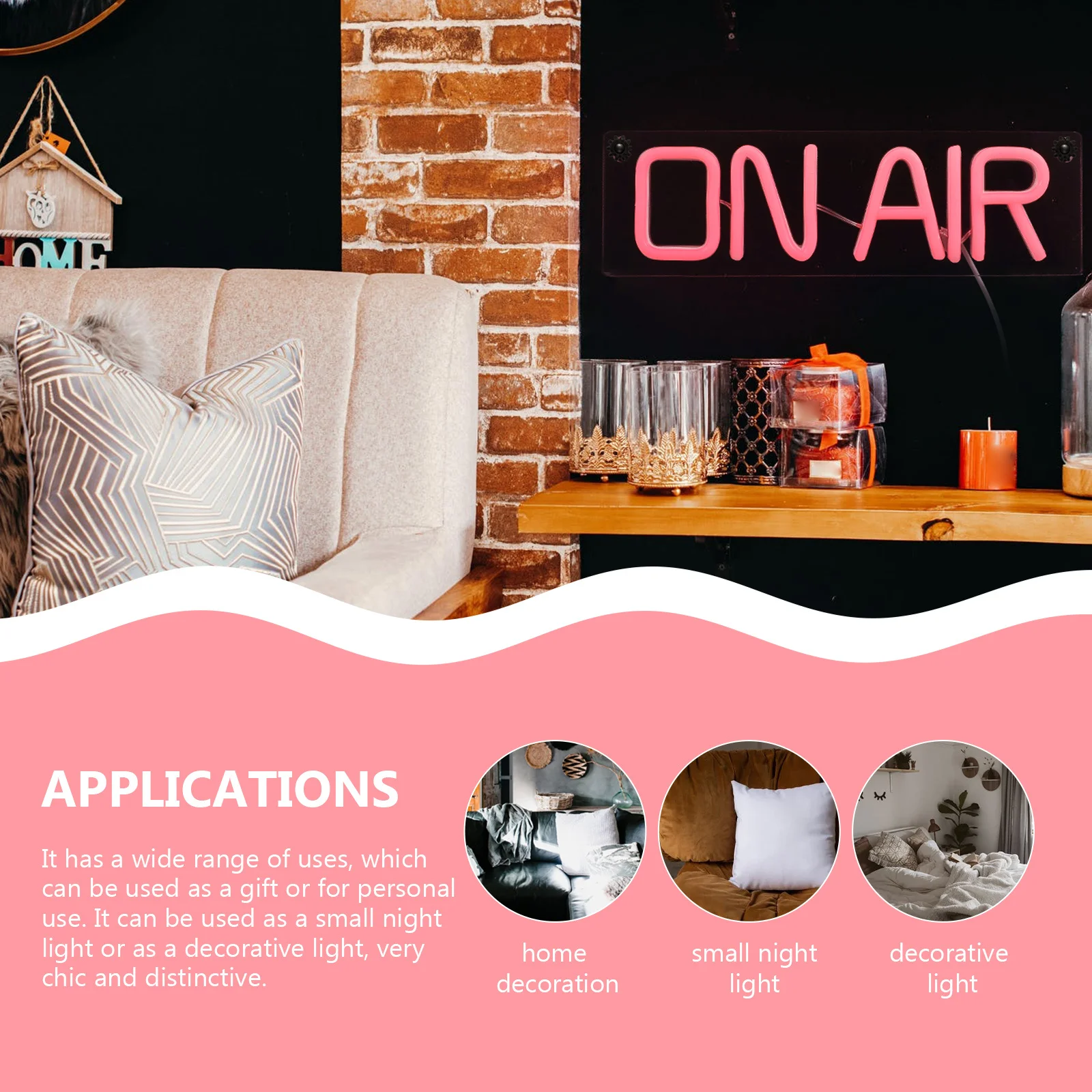 

Neon Lamp Night Light English Letter Modeling Usb-Powered Decorative Bar Light For Home Party Atmosphere Decor Indoor