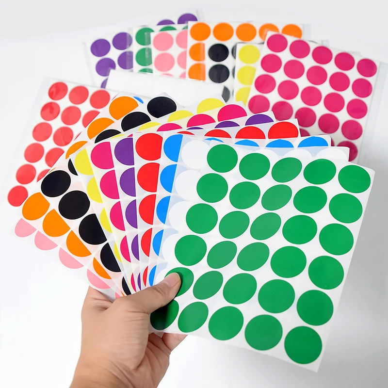 10Patches Dots Zelfklevende Etiket Zelfklevende Sticker Classificeren Duurzame Blanco Label Sticker Kruidenpot Label Sticker
