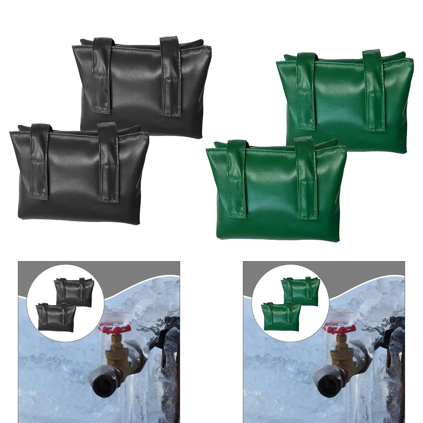 2x Outdoor Faucet Covers Insulation Socks Household Snow Sun Protection