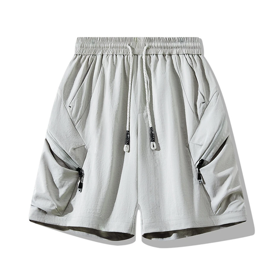 8XL Plus Size Cargo Shorts Men Summer Shorts Fashion Casual Multiple Pockets Short Pants Elastic Waist Male Big Size 8XL