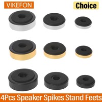 VIKEFON 4Pcs Speakers Repair Parts Accessories DIY For Home Theater Sound System Speaker Spikes Stand Feets Audio Active