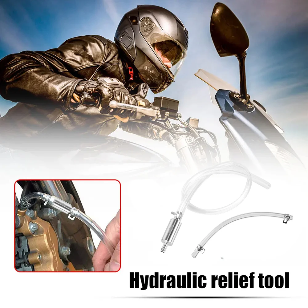 Motorcycle Brake Bleeding Oil Change Pump Tool Bleeder Fluid Hose Hydraulic Clutch Valve Tube Set Pit Dirt Bike Accessories