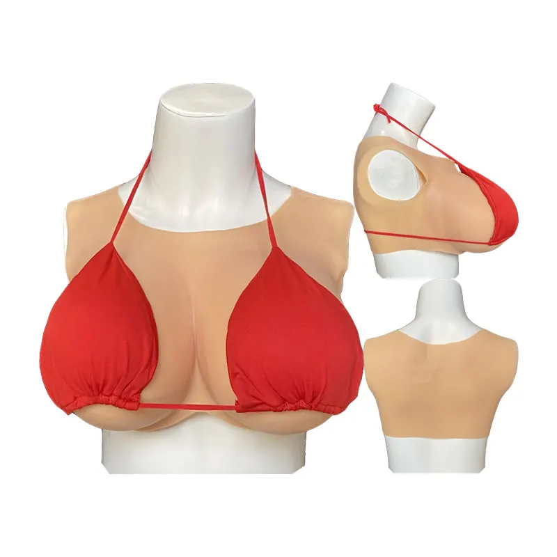 Huge Silicone Breast Forms Realistic Nipple Areola Plump Soft Shake Enhance Cosplay Fake Boobs for Transgender Crossdressing