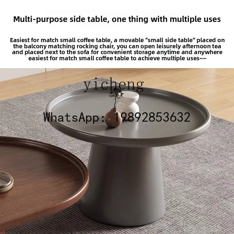 

X6 Vintage Style Coffee Table Oval Coffee Table Set Simple Modern Living Room