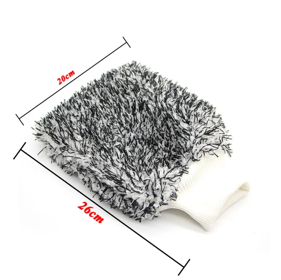 High Density Soft Car Cleaning Glove Ultra Soft Mitt Microfiber Madness Wash Mitt Easy To Dry Auto Detailing Car Wash Mitt