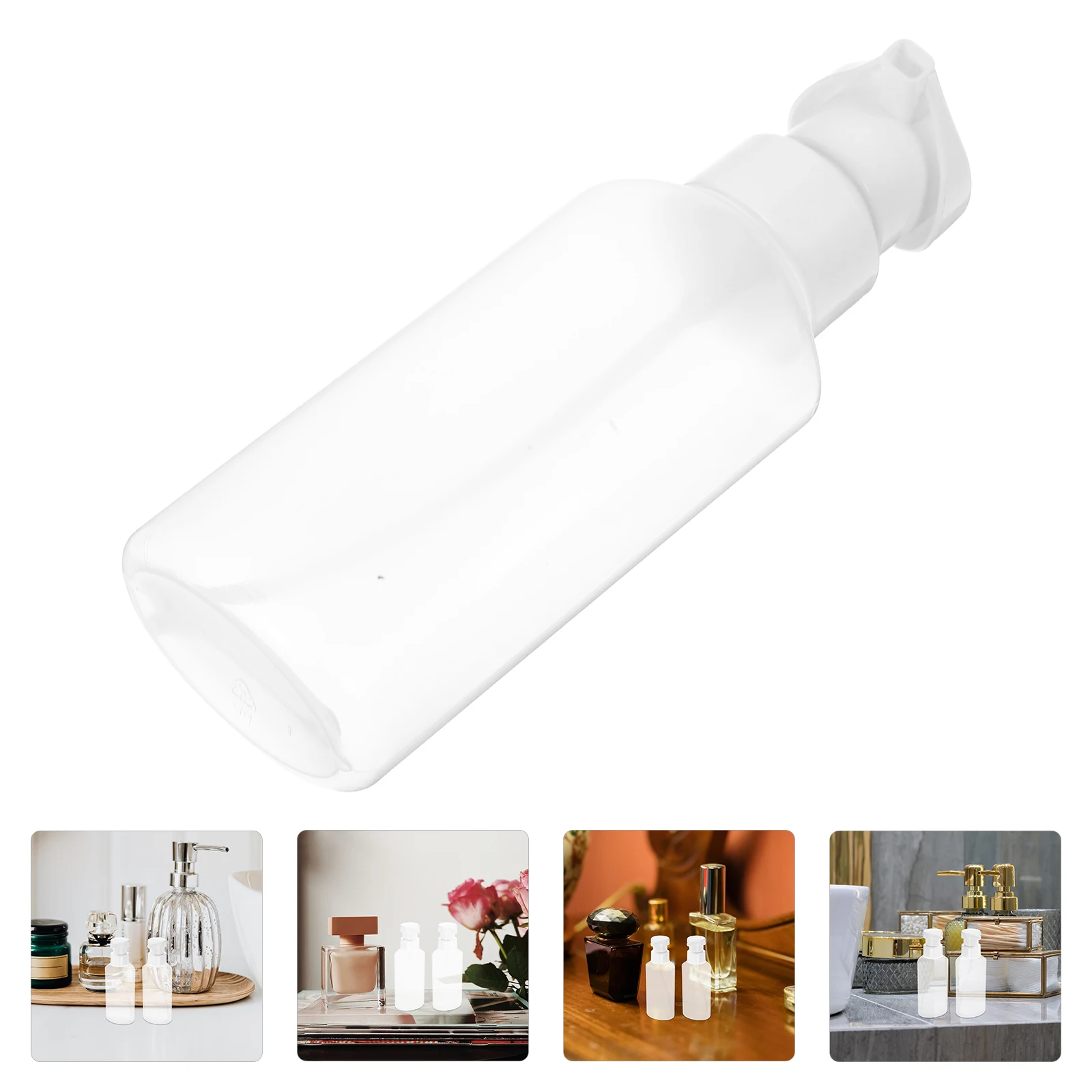 

2pcs Portable Foaming Dispenser Bottles Reusable Empty Plastic Travel Squeeze Bottle For Shampoo Facial Cleanser Hand