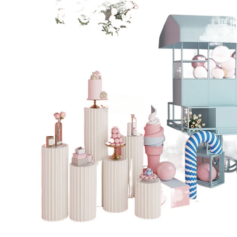 Customized Display Stand Multi-layer Display Rack Folding Island Exhibition Stand Wedding Guide Design Column Window Di