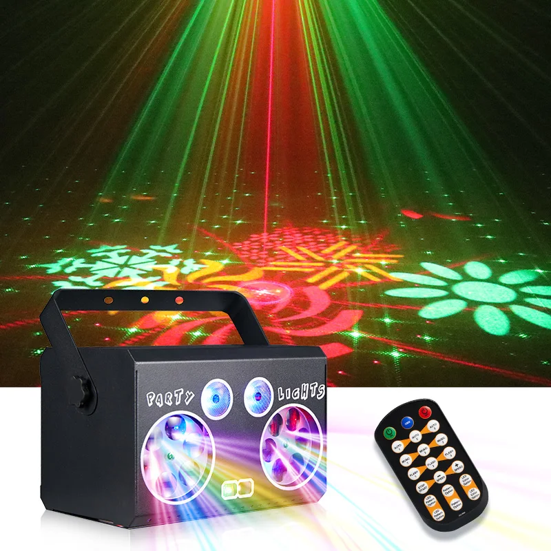 15W Dmx Rgb Podium Laserlicht Afstandsbediening Dj Disco Ktv Projector Lazer Lichtstraal Partij Verlichting Voor Nachtclub Bar Xmas Versieren Lamp