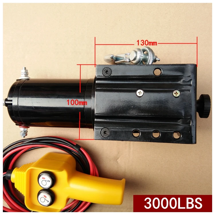 Vehicle mounted electric winch small winch winch hoist minivan hoist 12V24V for pickup gasoline vehicle