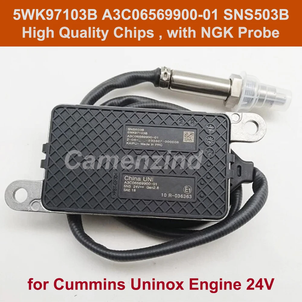 

Высококачественный азотовый датчик кислорода Nox 5WK97103B для Cummins Uninox, автозапчасти 24 В A3C06569900-01 SNS503B, новый