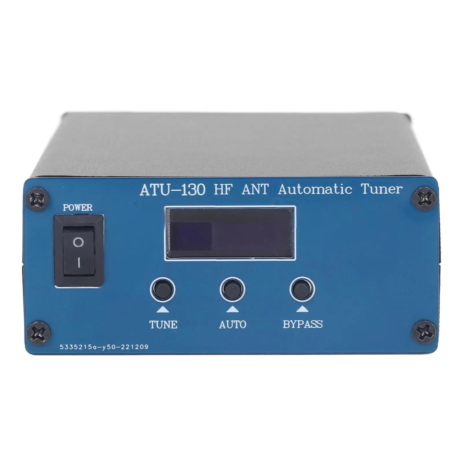 Automatic Aluminum Alloy Antenna Tuner UHF Connector 1.8-50MHz 10-15VDC for Shortwave Radio Stations