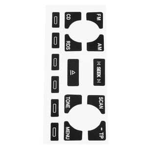 Auto Rádio Estéreo Desgastado Peeling Button Repair Decalques Adesivos, Decoração de Automóveis, Car Styling, Audi A4, B6, B7, A6, A2, A3, 8L, P 8 principais vendas colunas audi a4 b7 - №8