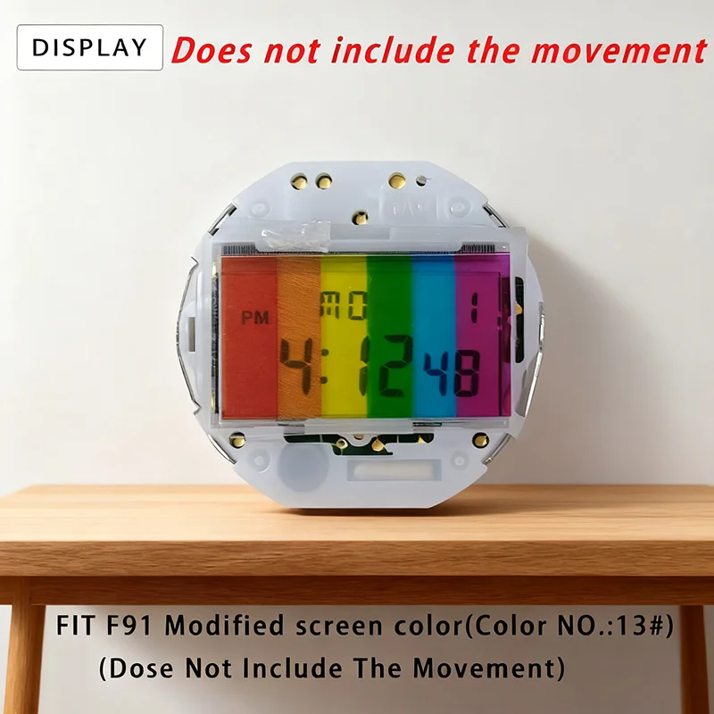Для Casio F-91/WS-7 ретро маленький квадратный стиль Ins движение модифицированный цвет экрана DIY 2 шт. модификация наклейка F91 аксессуары