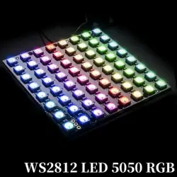 LED 5050 RGB LED 매트릭스 모듈, WS2812, 8x8, 64 비트