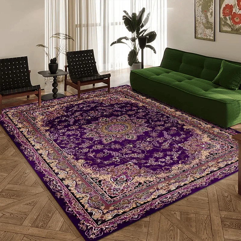 Bohemian Vintage Rug - Stain-Resistant and Easy-Care Floor Mat for Living Rooms and Bedrooms Persian Rug Home Decor