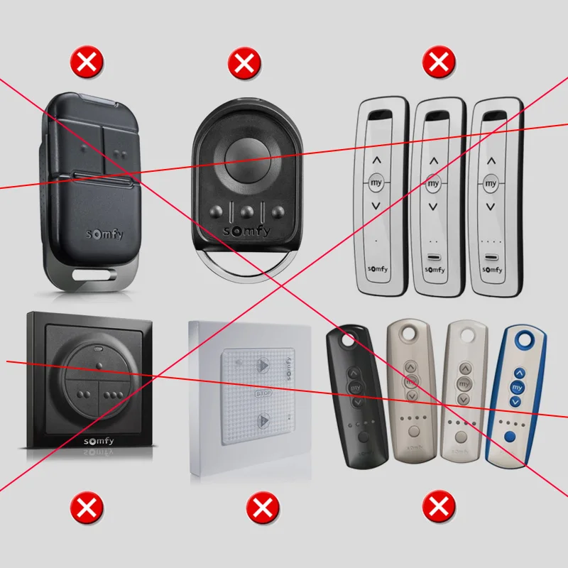 عرض خاص Somfy Keitys NS 2 4 RTS بوابة جراج التحكم عن بعد متوافق مع Somfy Keygo 4 RTS 433.42MHz فتحت باب المرآب