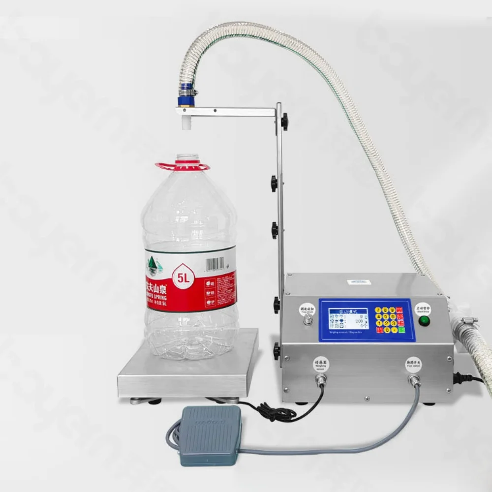 Mesin Pengisi Khusus untuk Botol, Tabung, dan Ampul Cairan Kosmetik, Minuman, Air, Minyak Esensial, Parfum, Madu dengan Timbangan Otomatis