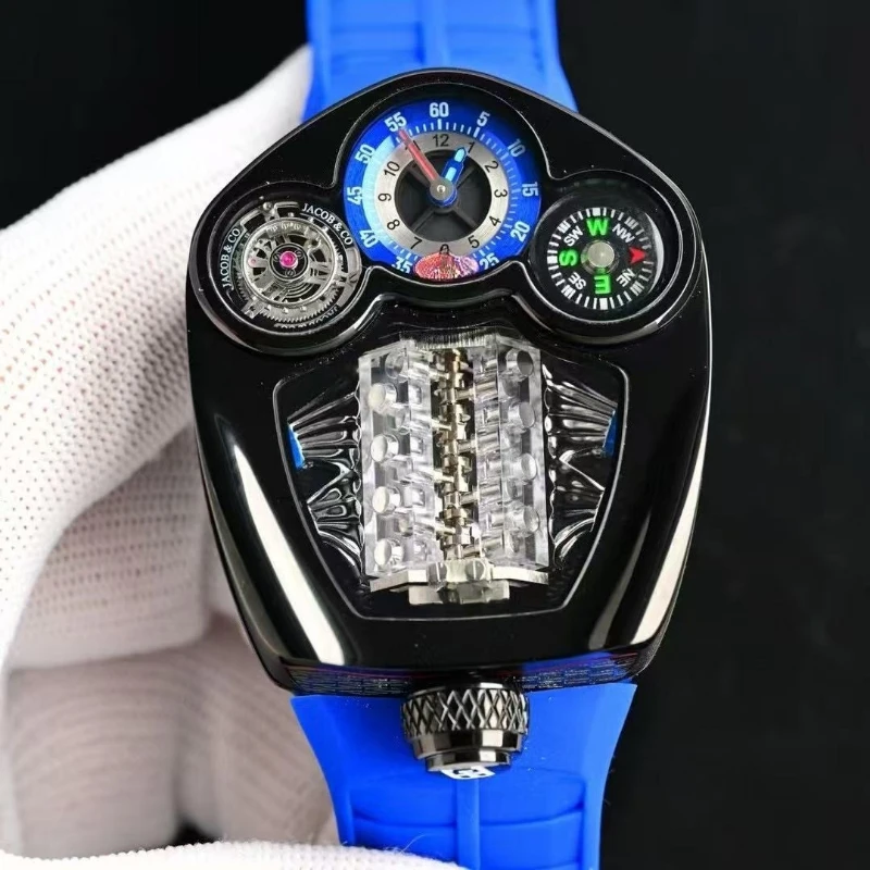 Picture 4: High quality men's wristwatch with 16 cylinder engine limited edition watch and sapphire glass free shipping