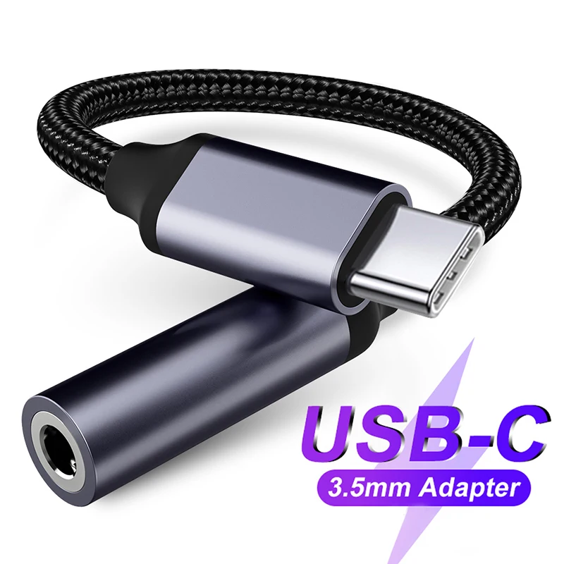 USB Type C Headphone Adapter Usb C To Aux 3.5mm Jack Adaptador For iPhone 15 Series Samsung S24 Plus Tab S9 Ultra Google Pixel 8