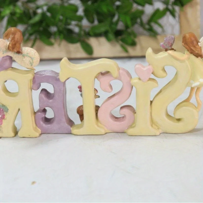 الأبجدية شقيقة كعكة الشوكولاته الديكور حديقة الحديقة فناء الديكور