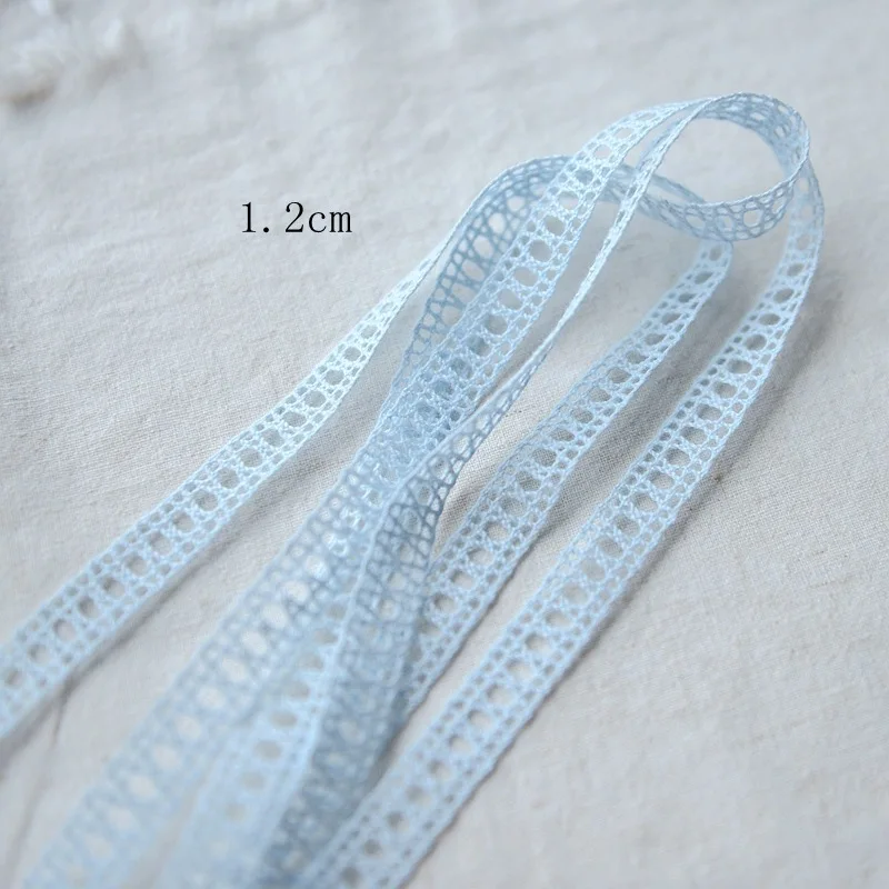 5Yard Cotton Lace Trim Vintage Lace Ribbon Crochet Cotton Lace Scalloped Edge for Bridal Wedding Decor DIY Craft Sewing Supplies