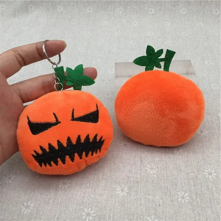 Halloween Dolls Funny Pumpkin Soft Stuffed Plush Toys Hobbies Key Chain Cute Delicate Bag Decoration Great Festival Gift for Kid